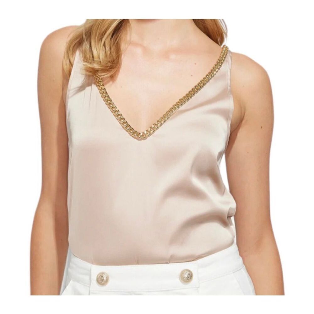 Generation Love Dallas Chain Tank in Latte Size M